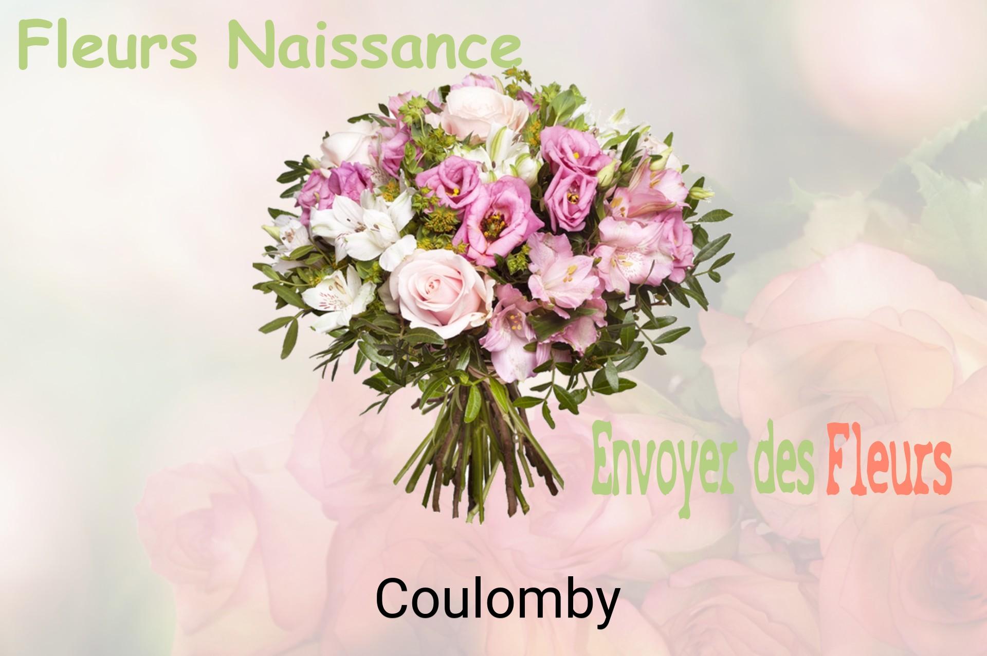 Bouquet de fleurs de naissance livré à Coulomby